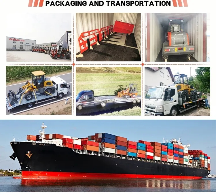 Everun Er416t 4WD 1600kg Compact Wheel Loader with New Cabin