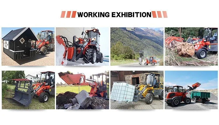 Everun New Designed Earth-Moving Machinery 800kg Er408 CE Certified Mini Wheel Loader