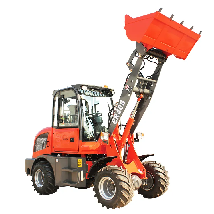 Everun New Designed Earth-Moving Machinery 800kg Er408 CE Certified Mini Wheel Loader
