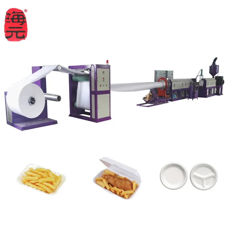 Factory Direct Sales PS Foam Food Container Vacuum Forming Plate Dish Machine