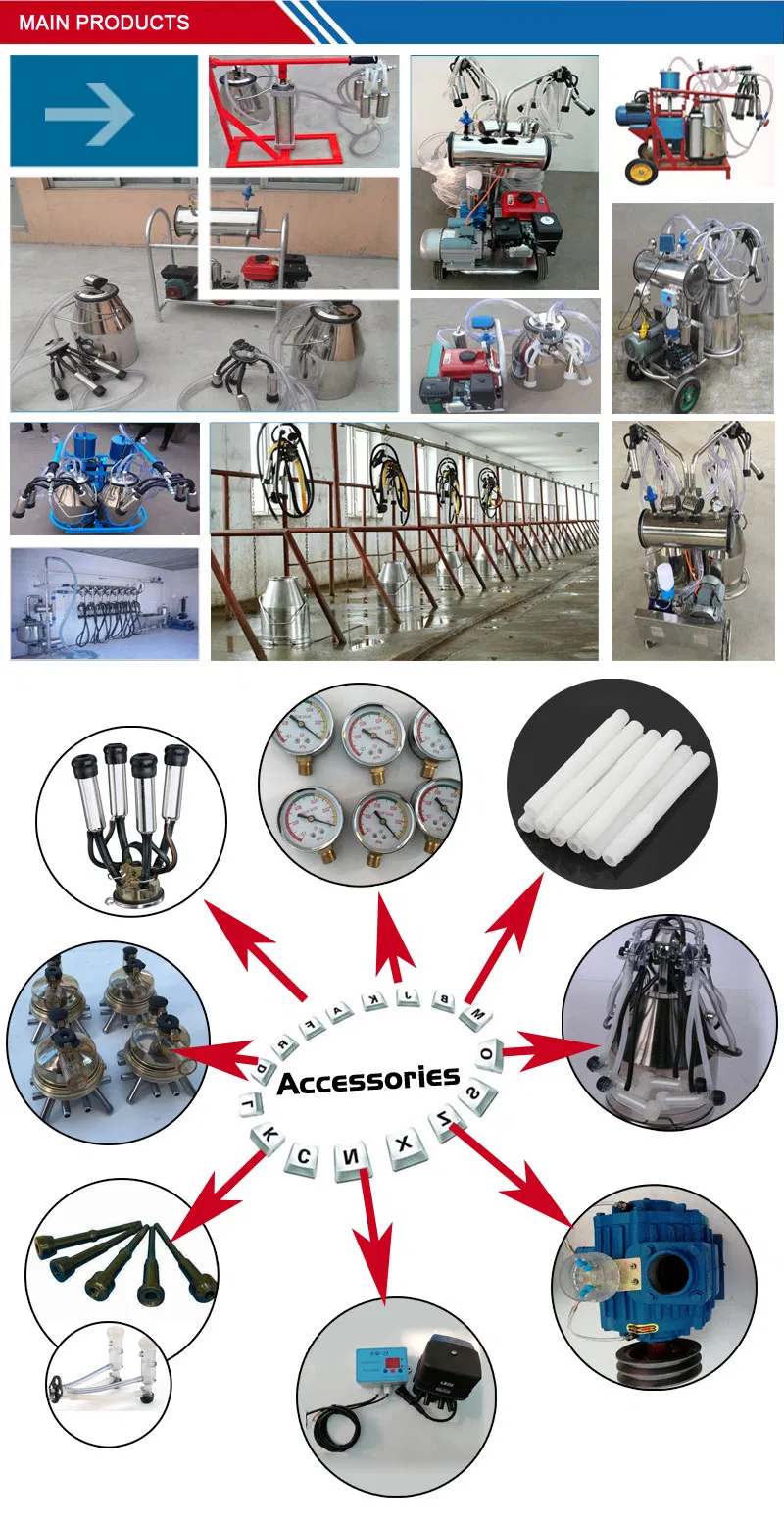 Factory Directly Sale Fixed Pipeline Milking Machine for Dairy Farm Milking