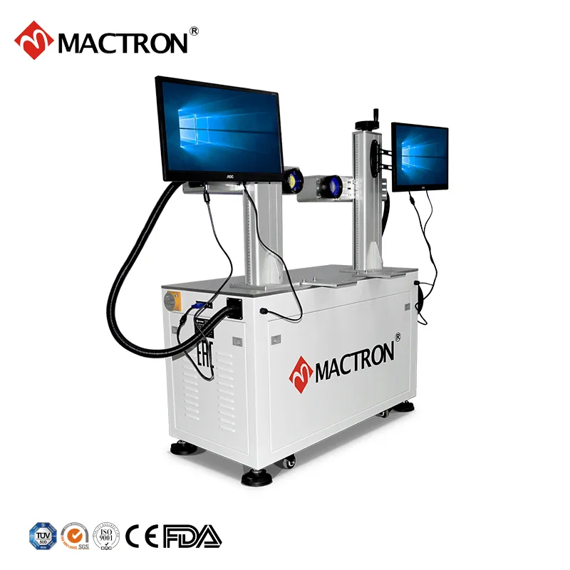 Factory Price 20W/30W/50W/100W Fiber Laser Engraving Marking Machine for Aluminum Tube/ Metal Pipe/Stainless Steel