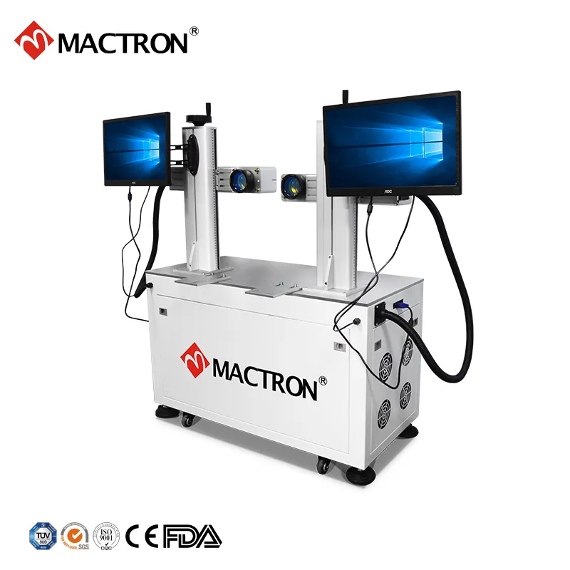 Factory Price 20W/30W/50W/100W Fiber Laser Engraving Marking Machine for Aluminum Tube/ Metal Pipe/Stainless Steel