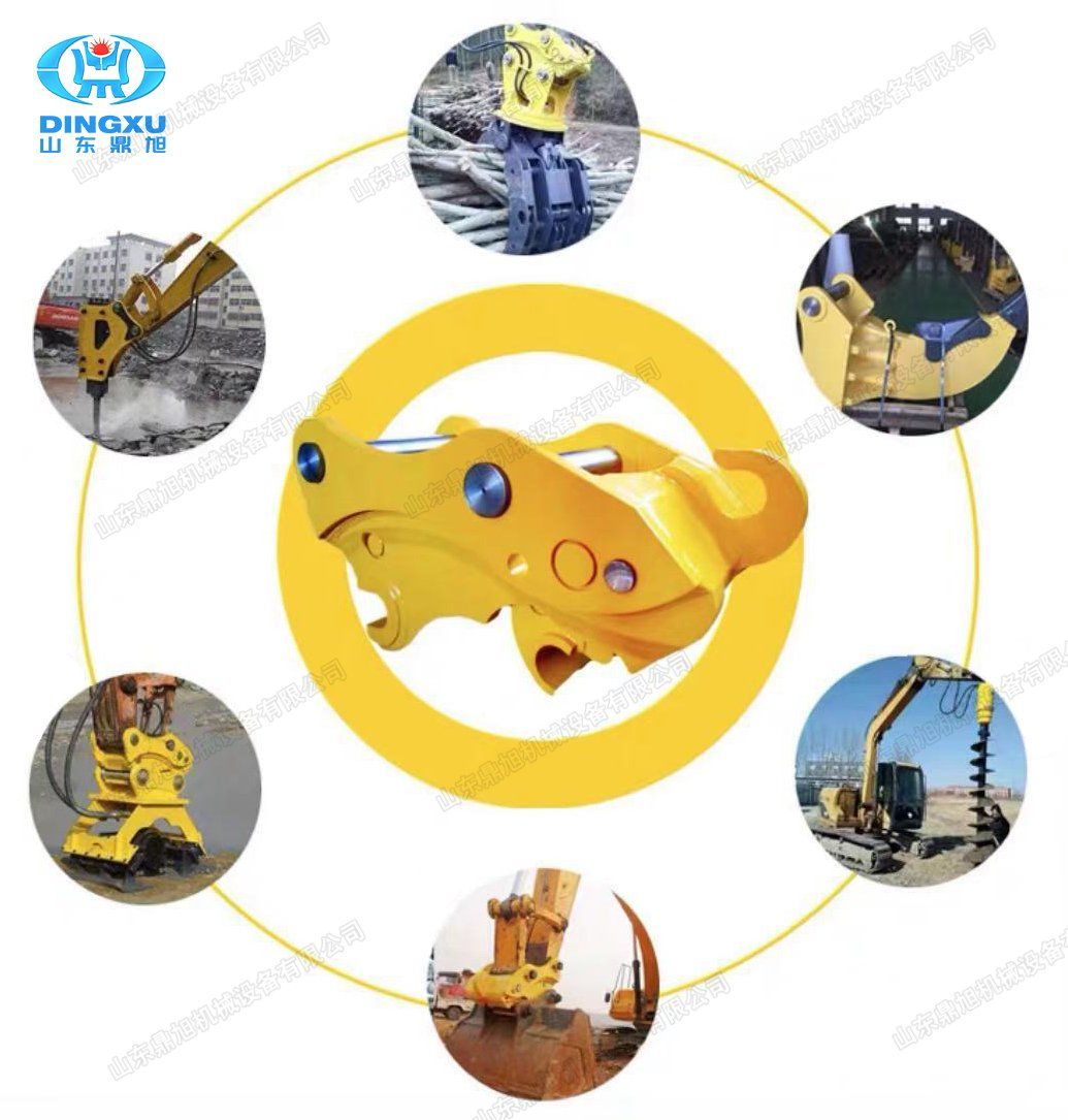 Factory Price 360 Degree Rotatory Dual Cylinder Heavy Type 3+2 Claw Rock Grapple for Excavator 18ton Light Grade Part