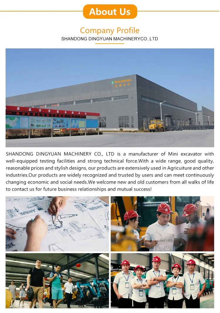 Farm and Construction Equipment Wheel Loader Dimension Mini Backhoe Loader