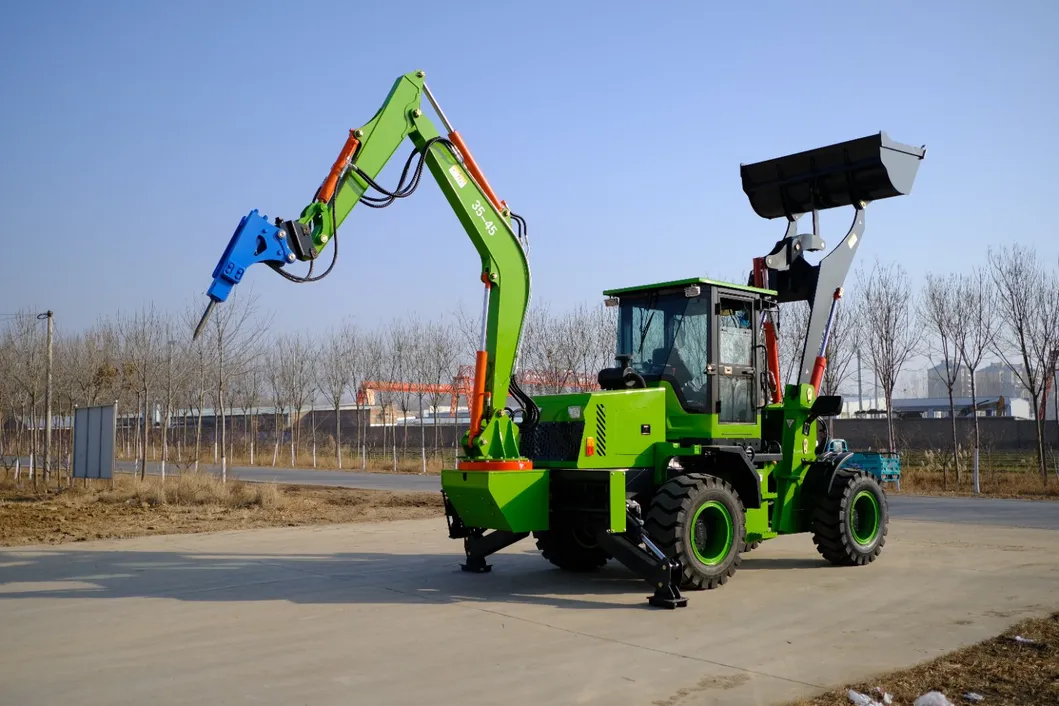 Farm and Construction Equipment Wheel Loader Dimension Mini Backhoe Loader