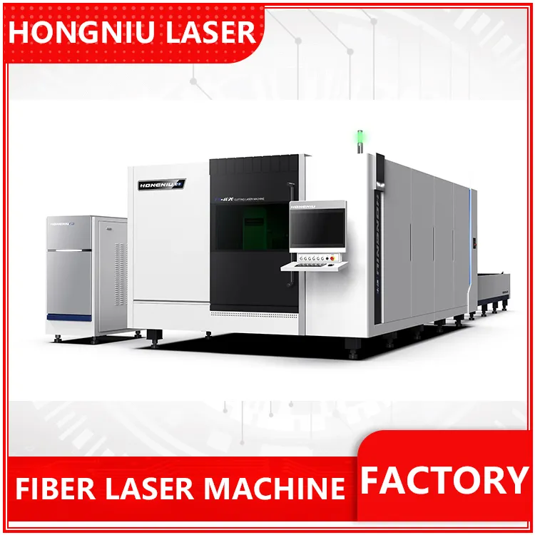 Full Cover Enclosed Fiber Laser Cutting Machine with Auto Exchange Dual Table