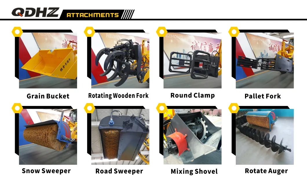 Generation Qdhz Zl915 Agricultural Machinery Construction Full Hydraulic Mini Compact Wheel Loader