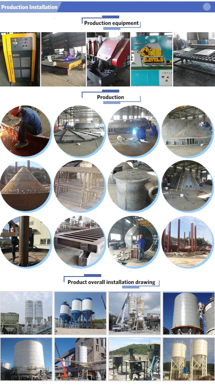 Good Design Powder Silo/ Bolt Connection Steel Silo with Conic Bottom
