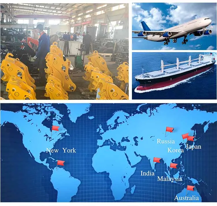 Heavy 30ton 40ton 50ton 90ton Excavator Attachments Hydraulic Quick Hitch Coupler for Construction