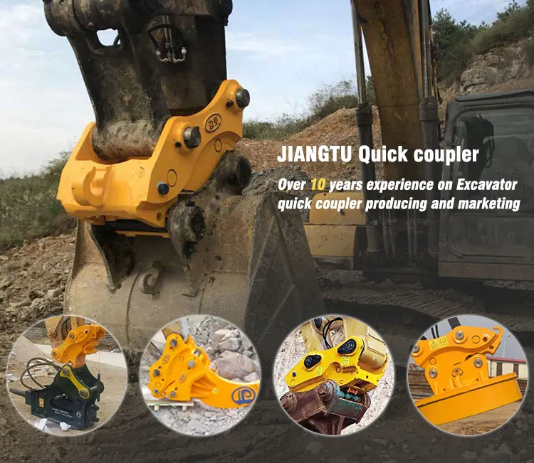 Heavy 30ton 40ton 50ton 90ton Excavator Attachments Hydraulic Quick Hitch Coupler for Construction