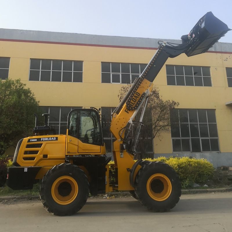 Herkleos Brand 3000kgs Mini Wheel Loader, T3000 3ton 17.5-25 Tire Telescopic Wheel Loader with Yuchai or Cummins Euro5 EPA4 Engine
