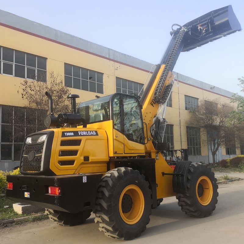 Herkleos Brand 3000kgs Mini Wheel Loader, T3000 3ton 17.5-25 Tire Telescopic Wheel Loader with Yuchai or Cummins Euro5 EPA4 Engine