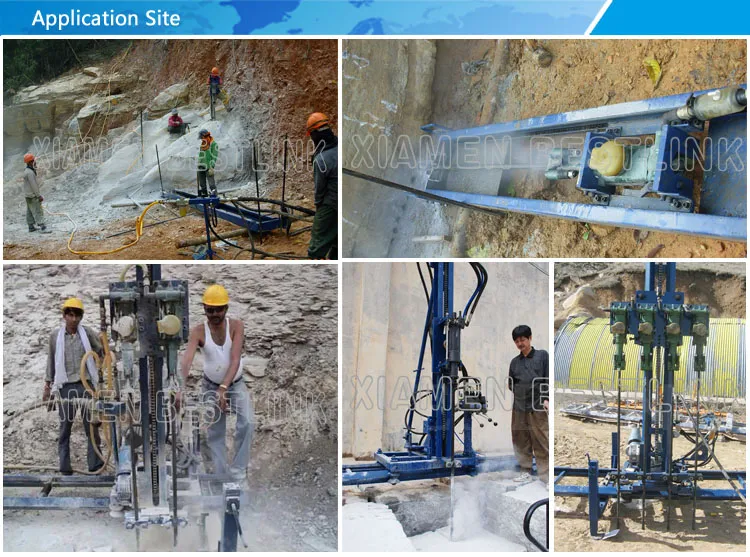 High Efficiency Mobile Multi-Drill Hammer Machine for Split Hole