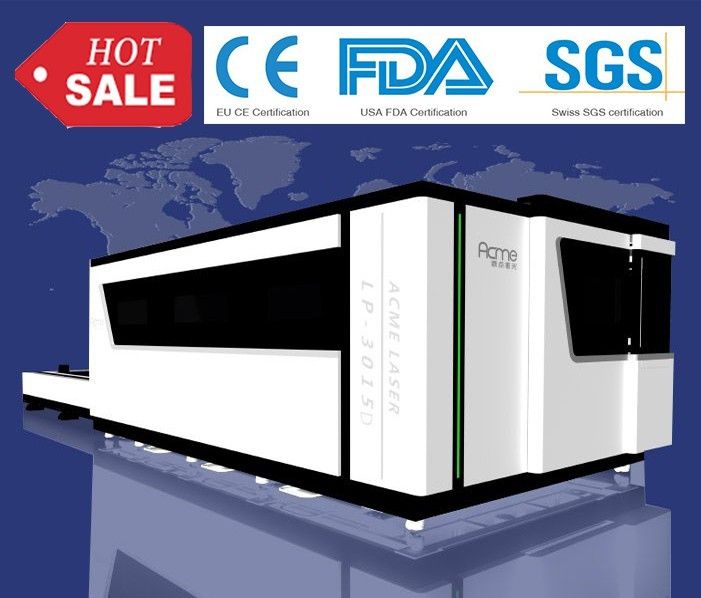 High Precision Fiber Laser Cutting Machine Full-Enclosed with Double Workbench for Metal