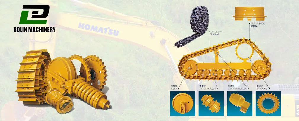 High Quality Komatsu Bulldozer D65/D85/D155 Track Links Track Chains with Shoe Undercarriage Parts