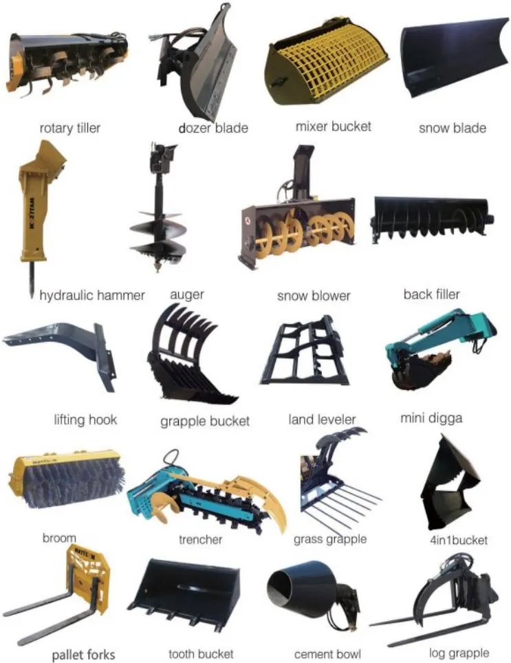 High-Quality Multi-Function Large Skid Steer Loaders Manufacturer Supplies