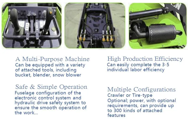 High-Quality Multi-Function Large Skid Steer Loaders Manufacturer Supplies