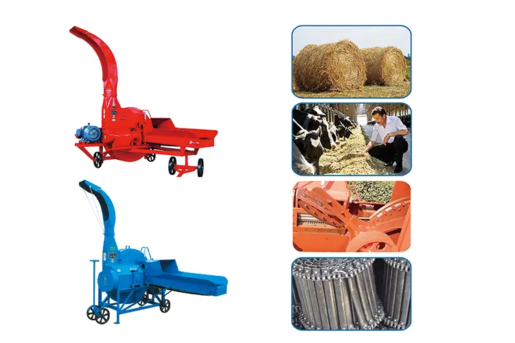 High Speed Alfalfa Napier Grass Chaff Cutter Machine for Livestock Feed