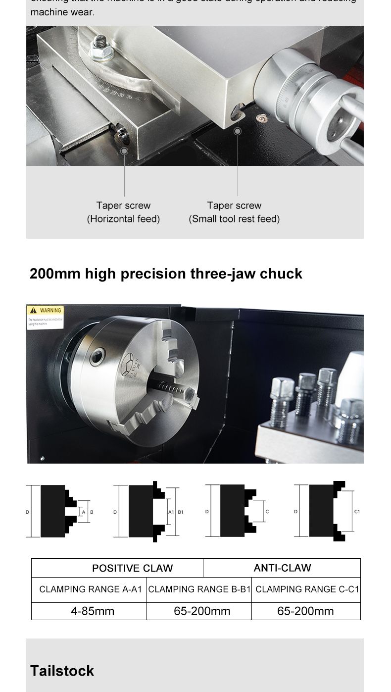 Horizontal Metal Lathe Manual Precision Bench Lathe Machine Price CT6140
