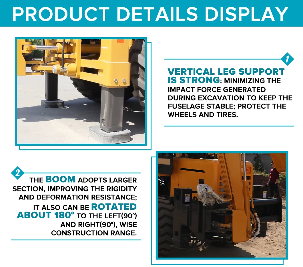 Hot Sale 4X4 Backhoe Loader, Mini Digger for Sale