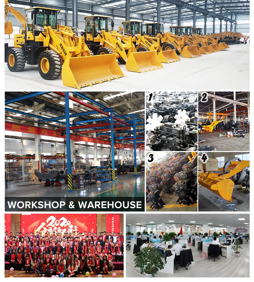 Hot Sale 4X4 Backhoe Loader, Mini Digger for Sale