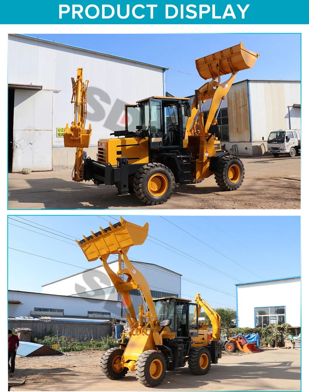 Hot Sale 4X4 Backhoe Loader, Mini Digger for Sale