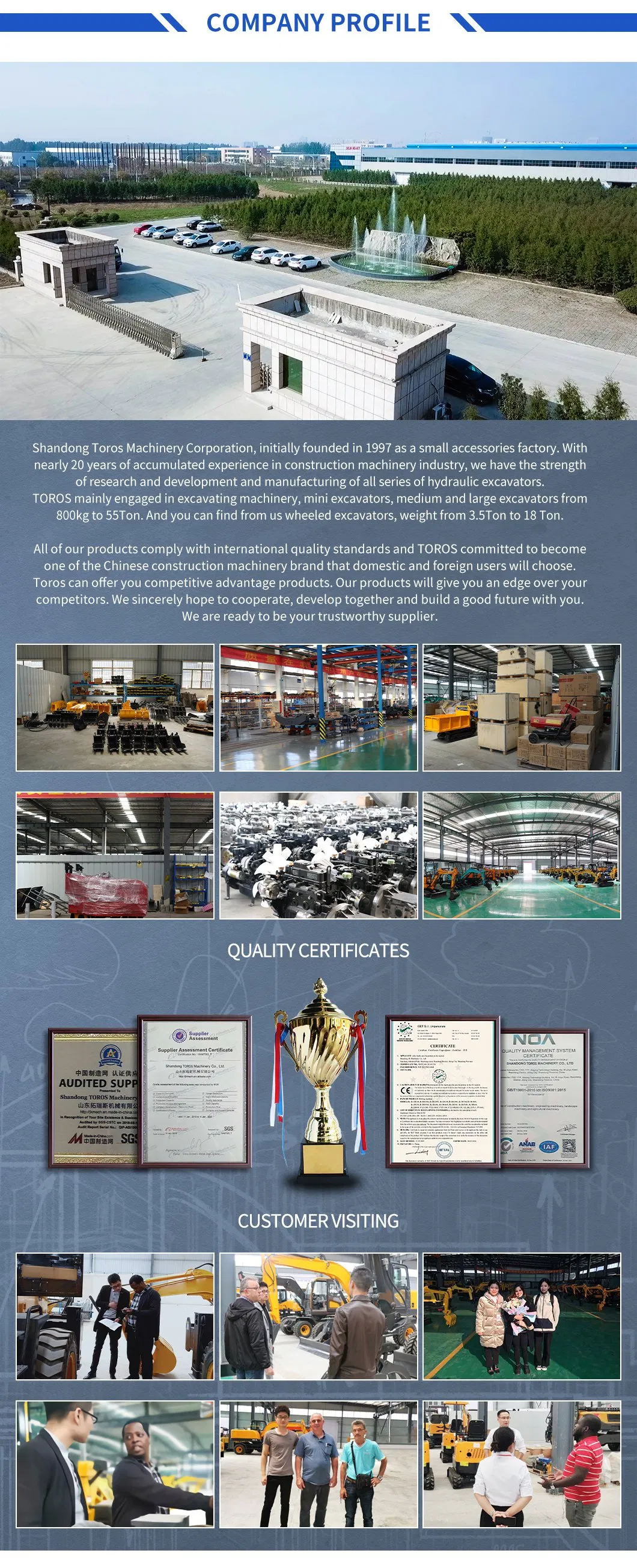 Hot Sale China 2.2 Ton 2.2t Cheap Kubota/Yanmar Engine Mini Cabin Excavator Digger with Closed Cabin/Hydraulic/Crawler/CE/Construction