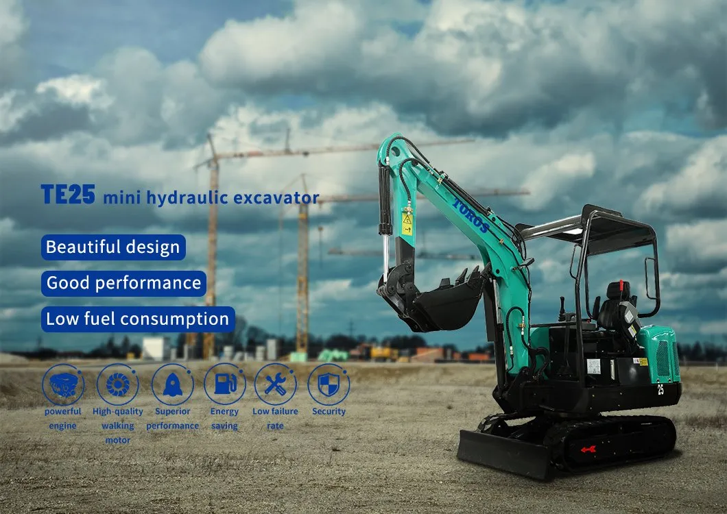 Hot Sale China 2.2 Ton 2.2t Cheap Kubota/Yanmar Engine Mini Cabin Excavator Digger with Closed Cabin/Hydraulic/Crawler/CE/Construction