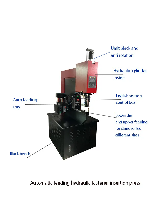 Hot Sale Model: Ulyp -618 10 Tons Top and Bottom Auto Feeding Hydraulic Insertion Press Machine for Nuts up to M10 and Studs to M8