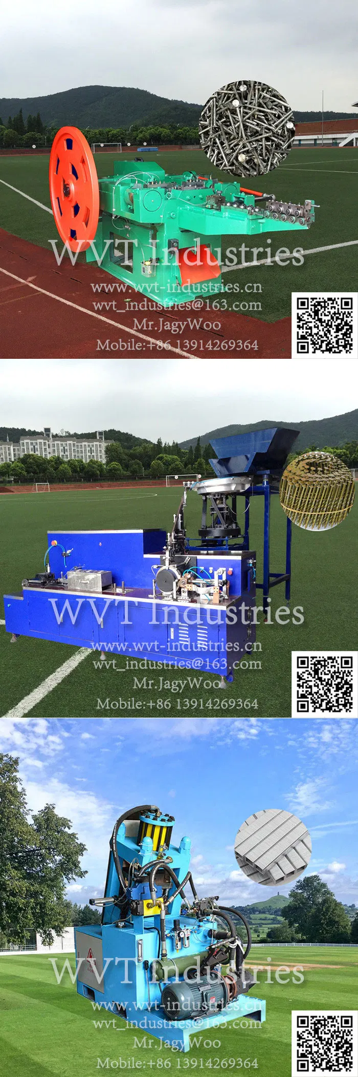 Hot Sell Z94-4c High Efficient Low Electricity Power Wire Nail Making Machine for 50mm-100mm /Coil Nail Machine/Nail Thread Rolling Twisting Machine