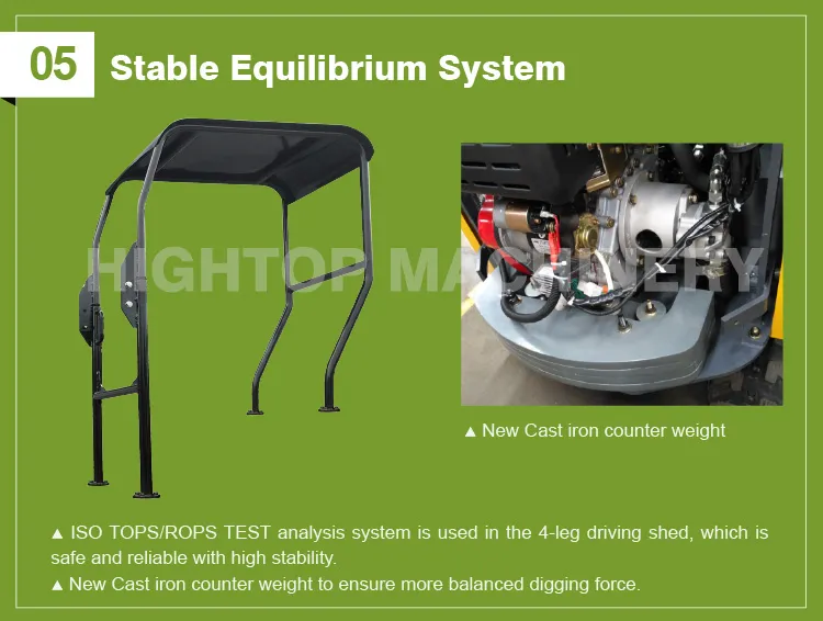 Ht10 Mini Digger Micro Hydraulic Crawler Excavator for Sale