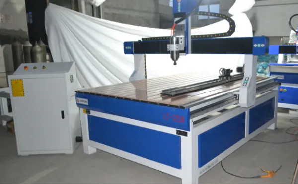 Jinan 1218 4 Axis CNC Router Wood Engraving Machine 3.0kw Metal Cutting Machine