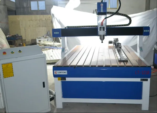 Jinan 1218 4 Axis CNC Router Wood Engraving Machine 3.0kw Metal Cutting Machine