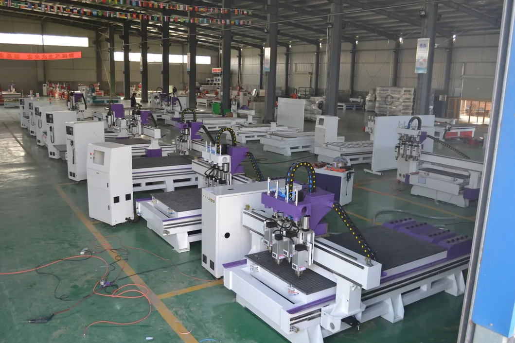 Jinan 1218 4 Axis CNC Router Wood Engraving Machine 3.0kw Metal Cutting Machine