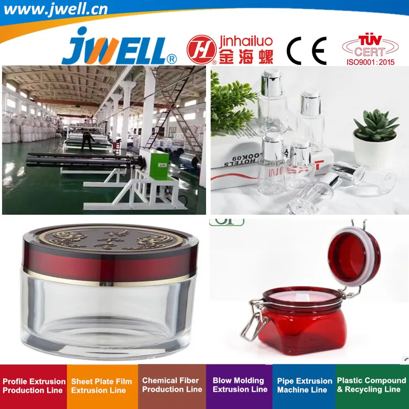Jwell Pet Plastic 6.1mm Thickness Plate Recycling Agricultural Making Extrusion Machine