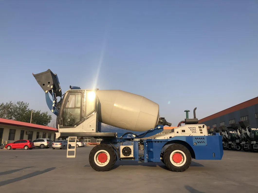 Laigong Brand 4cbm Mini Mobile Self Loading Concrete Mixer Truck