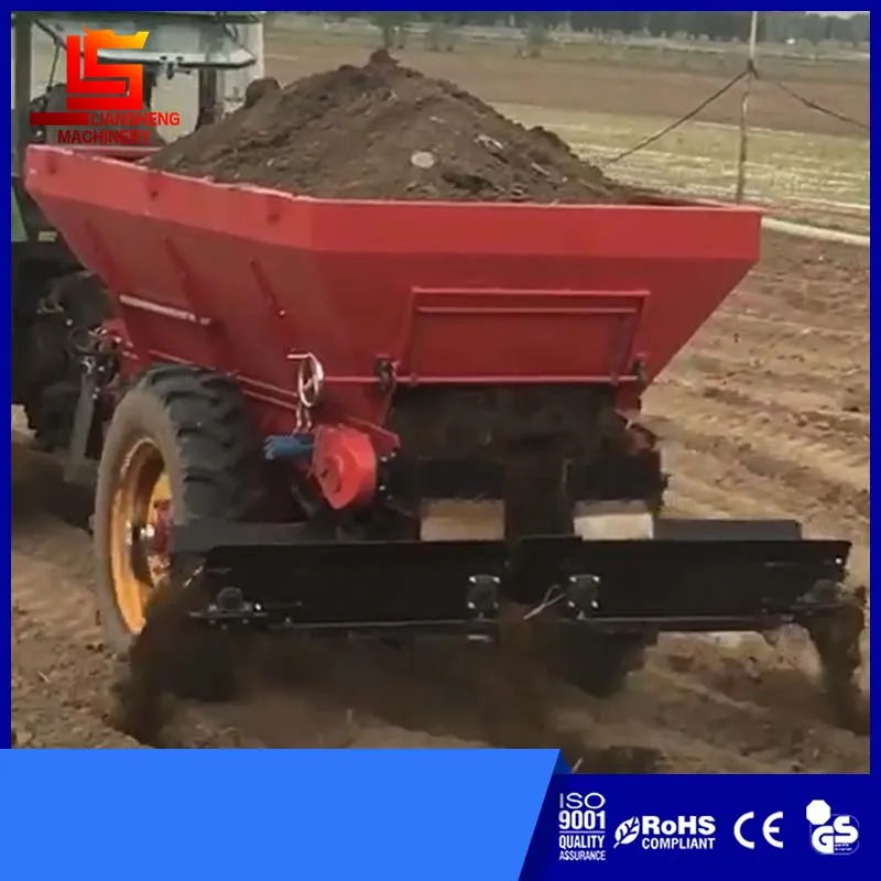 Lime Fertilizer Spreader Tractor Granual Spreader 12ton Manure Spreading Machine