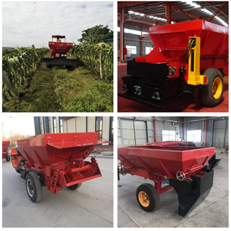 Lime Fertilizer Spreader Tractor Granual Spreader 12ton Manure Spreading Machine