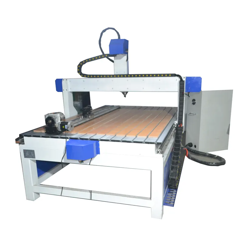 Low Price 2.2kw/ 3.0kw Spindle 4axis CNC Engraving Machines 1212/ 1218 /1224 CNC Router