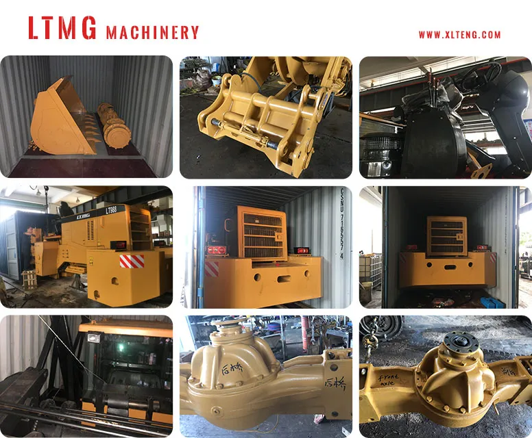 Ltmg USA Technology Transmission 8t 8 Ton 988 Wheel Loader with Cummin-S Engine
