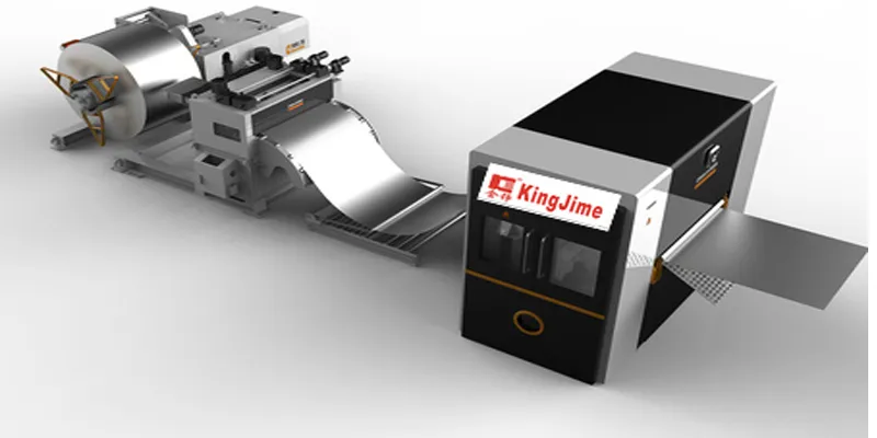 Metal Plate Laser Shearing Cutting Blanking Line