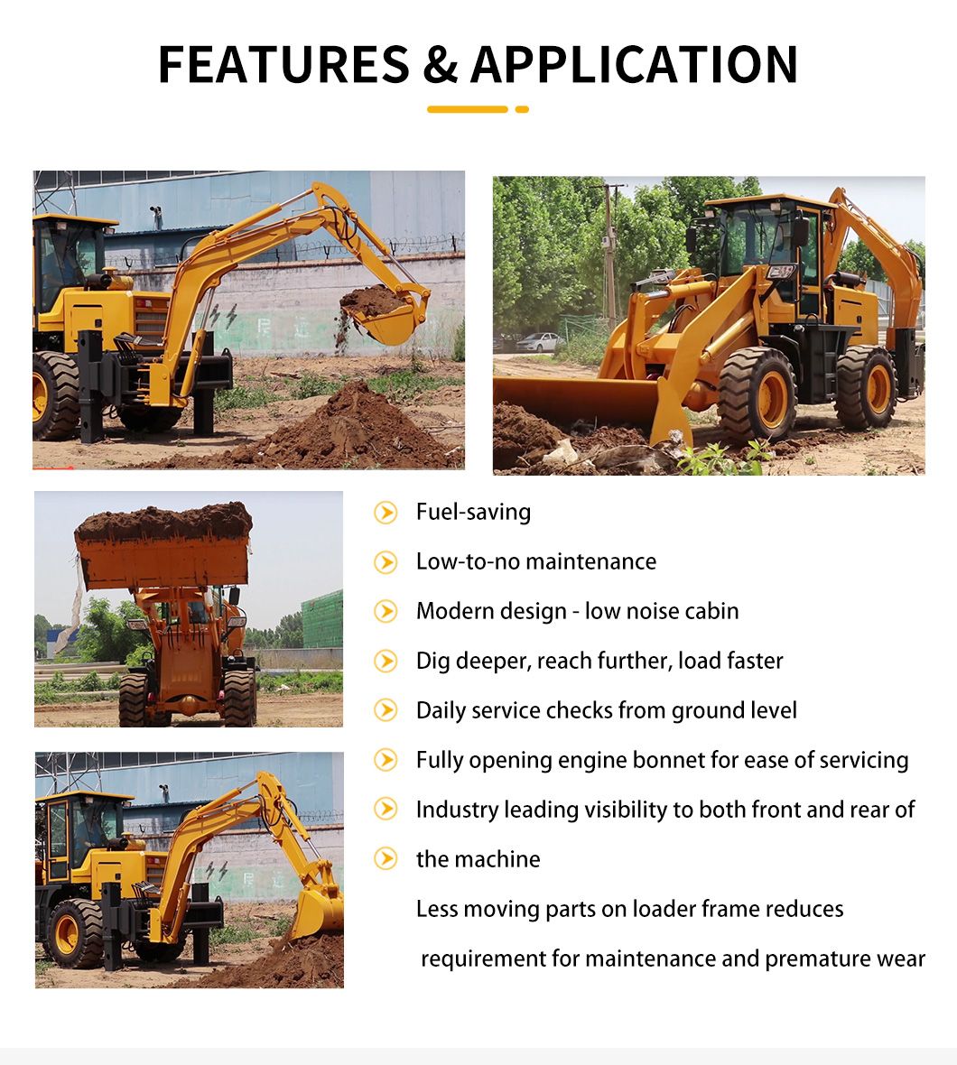 Mini Farm Cheapers for Agriculture Loader Backhoe