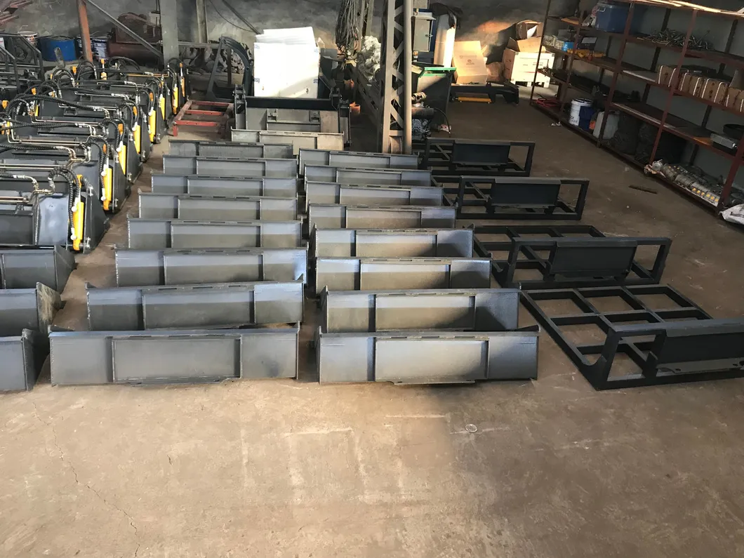 Mini Skid Steer Loader with Auger Fork Trencher 4 in 1 Bucket etc