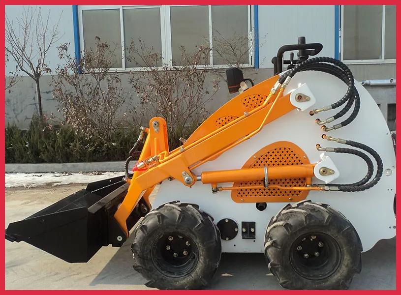 Mini Skid Steer Loader with Auger Fork Trencher 4 in 1 Bucket etc