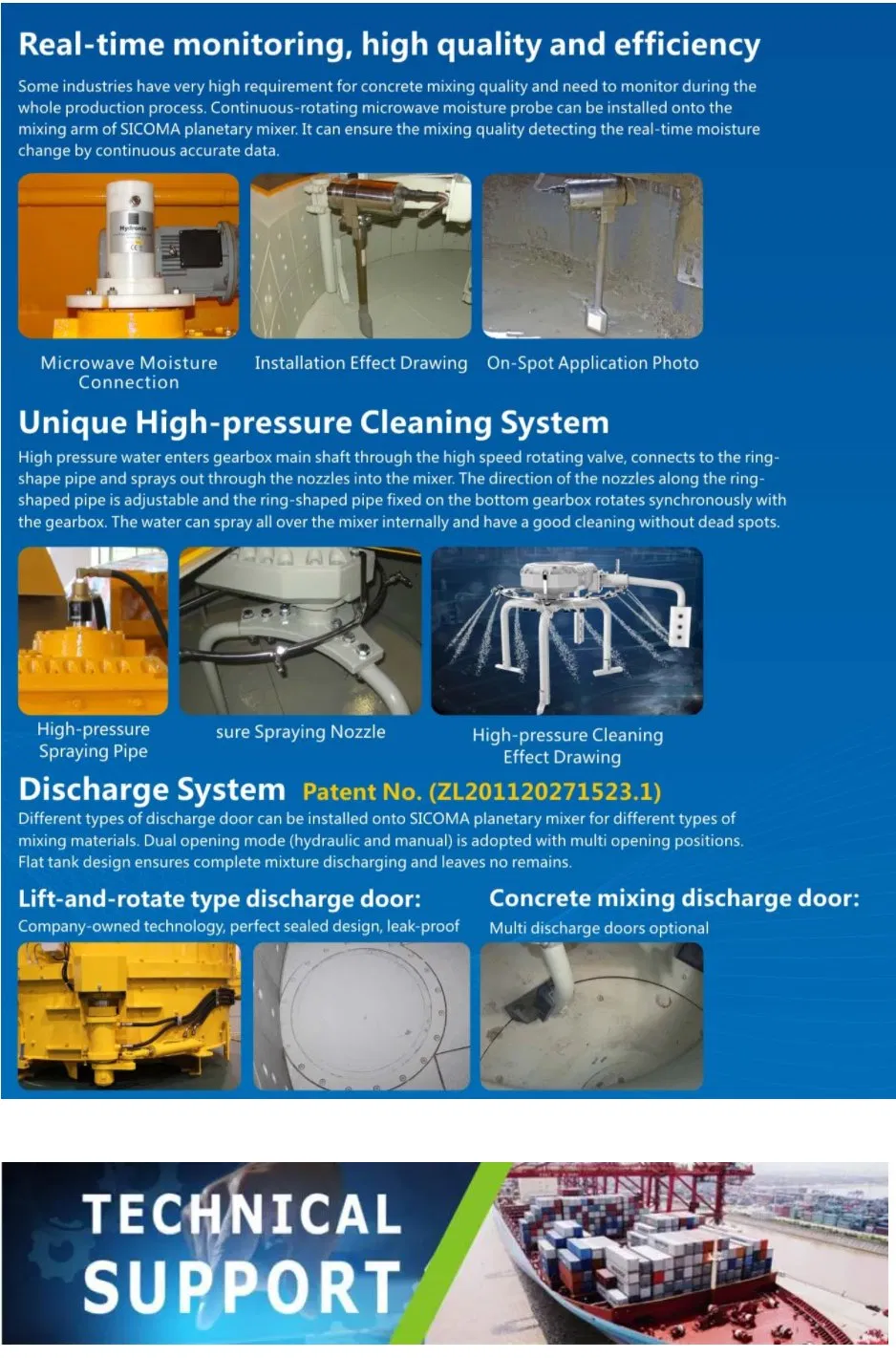 Mpc500planetary Concrete Pan Mixer for Block Making