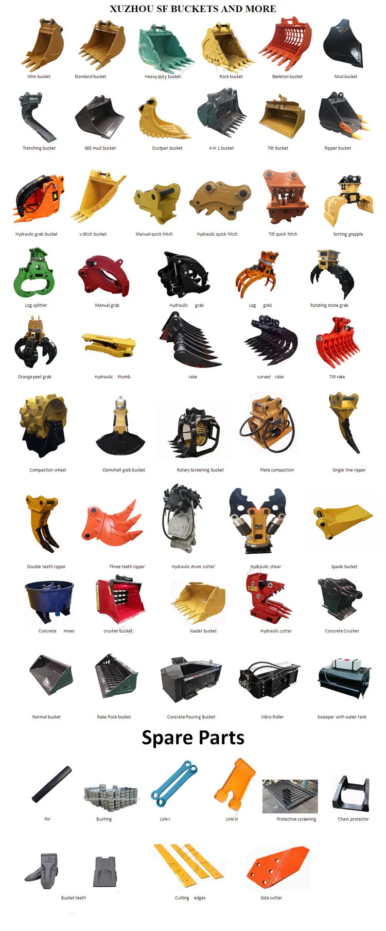 New Condition Excavator Riddle Bucket for 25tons Digger Parts