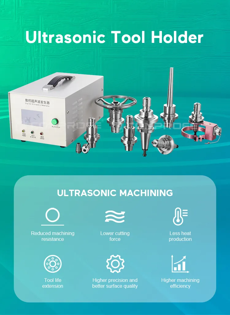 New Technology Ultrasonic Tool Holder High-Speed Carwing and Milling Machine Stainless Steel Material Bt30-Teth Shrink-Fit