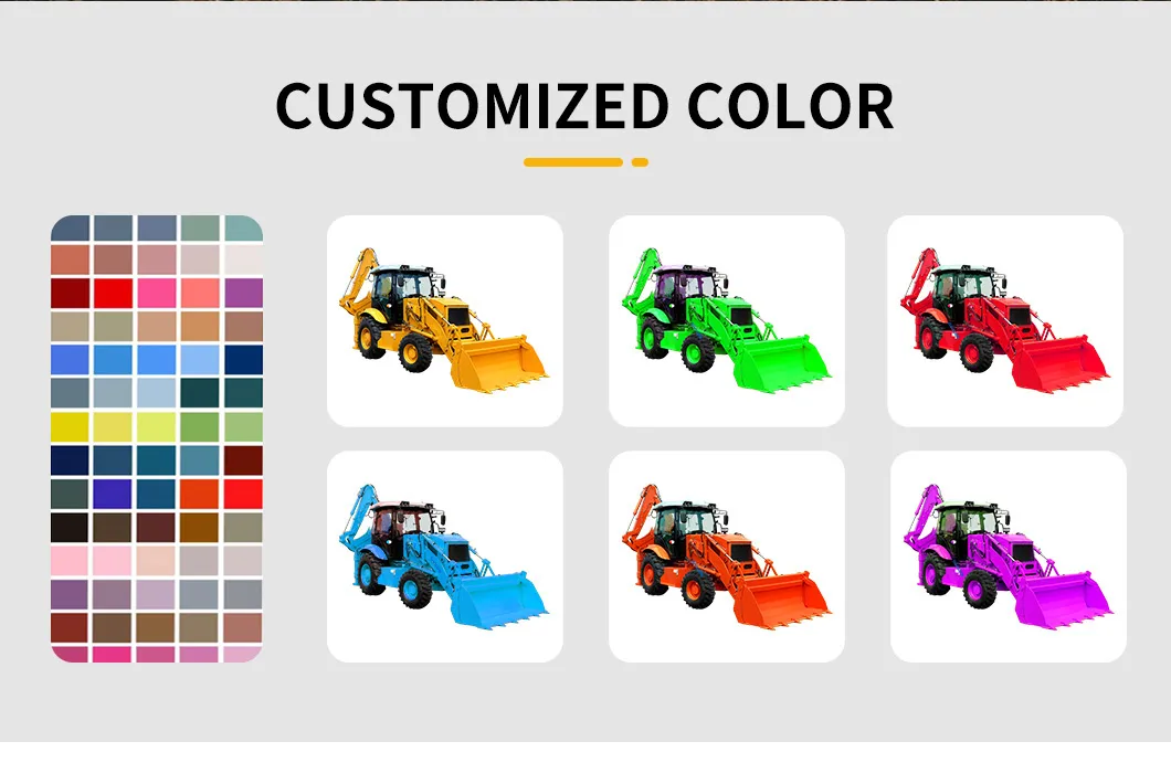 New Wheel Loader Mini Cheapers Backhoe Loader