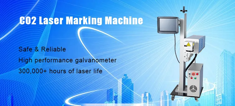 Paper Logo Date Marking From Low Price 30W C02 Laser Marking Machine